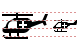 Emergency helicopter icons