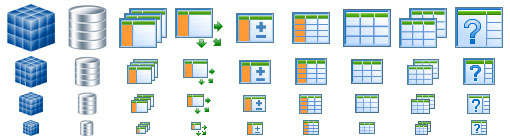 Database Toolbar Icons