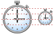 Stop watch icons