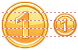 One coin icons