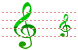 Music notation icons
