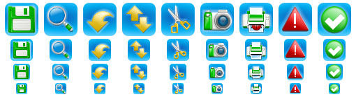 iPhone Style Toolbar Icons