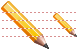 Yellow pencil icons