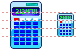 Calculator icons