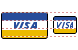 Visa card icons
